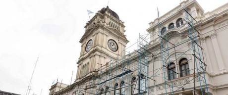 La restauracin de la fachada de Casa de Gobierno presenta un 32 por ciento de avance
