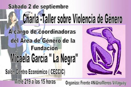 Charla-Taller sobre Violencia de Gnero Frente NiunaMenos