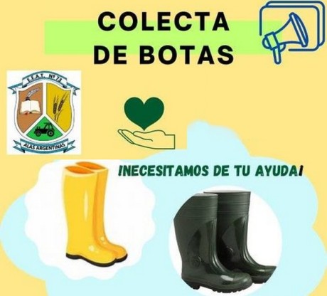 Colecta De Botas Para Alumnos De La Escuela Alas Argentinas