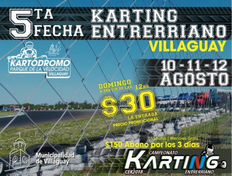 Este fin de semana vuelve el Karting Entrerriano a Villaguay