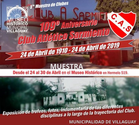 Muestra 109 Aniversario Club Atltico Sarmiento<br>