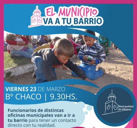 Este viernes el municipio va al barrio El Chaco