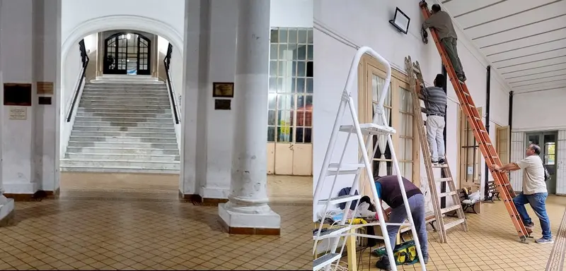 Renovaron la iluminacin en escuela Mitre