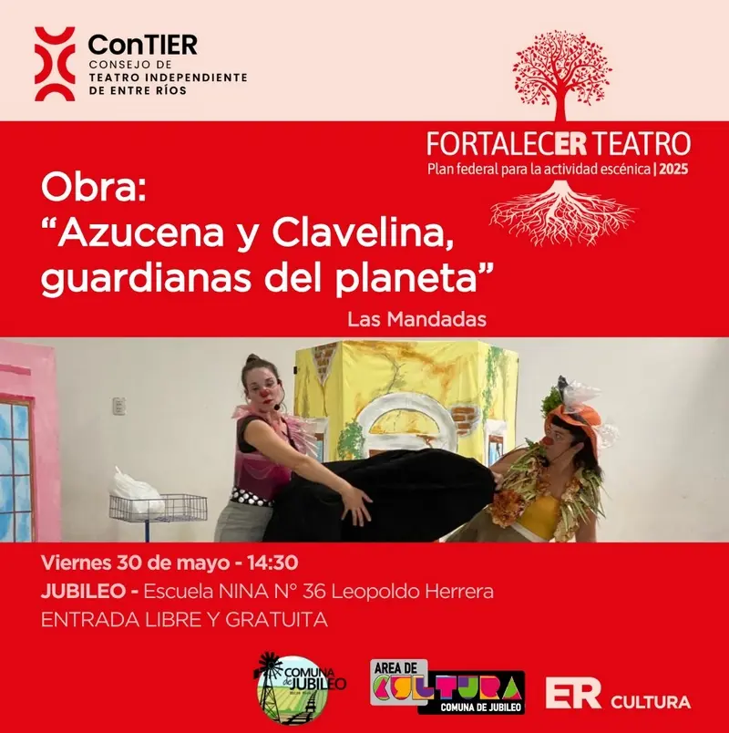 Obra de teatro en Jubileo: Azucena y Clavelina, Guardianas del Planeta