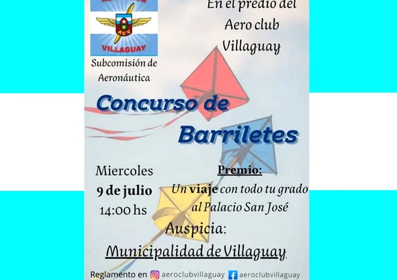 Aero Club Villaguay organiza un concurso de barriletes artesanales