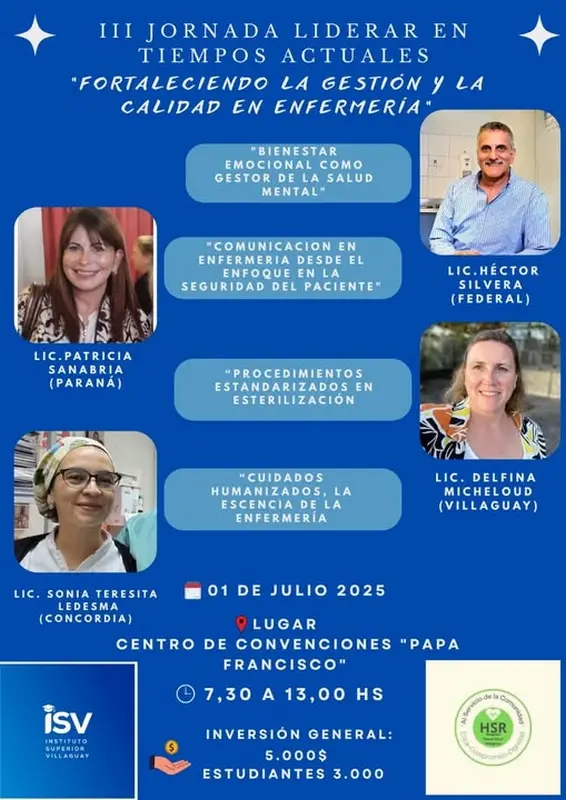 El Instituto Superior Villaguay: III Jornada de Enfermera Liderar en Tiempos actuales