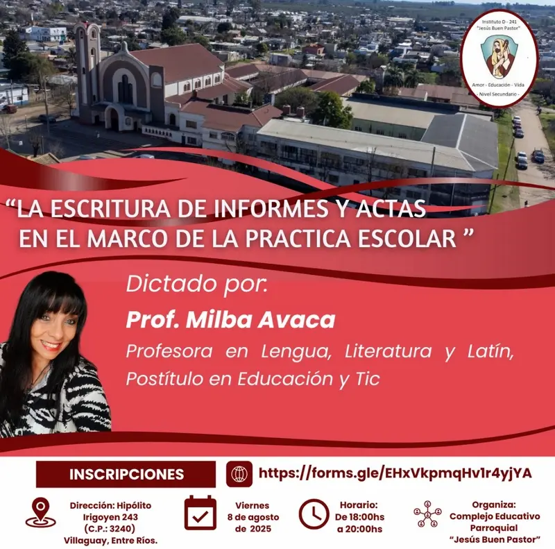 Curso en Escuela Jess Buen Pastor: La escritura de informes y actas en el marco de la prctica escolar