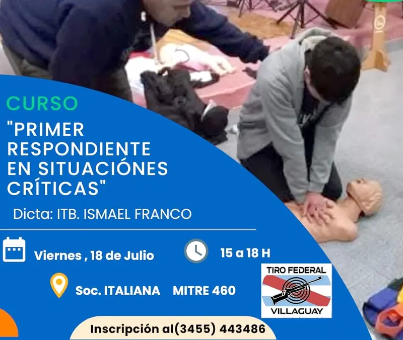 El Tiro Federal organiza el curso Primer respondiente en situaciones crticas