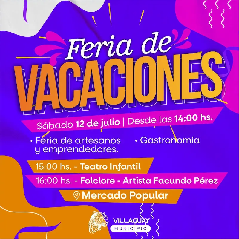 Feria de Vacaciones en el Mercado Popular Villaguay.