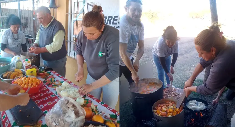 Barrios de Pie Libres entreg 200 porciones de suculento locro