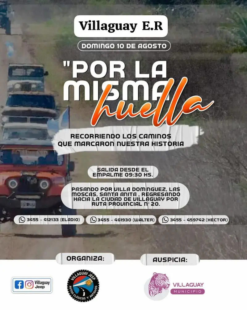 AGRUPACIN VILLAGUAY JEEP  AUTOS CLSICOS Y ANTIGUOS POR LA MISMA HUELLA