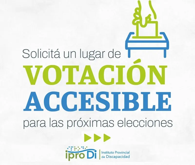 El Iprodi recuerda que se puede solicitar lugar de votacin accesible