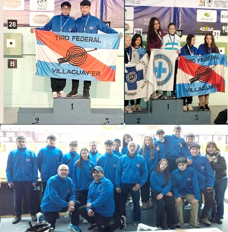 El equipo de menores de Villaguay, clasificaron Campeones Argentinos en Tiro Deportivo realizado en Buenos Aires