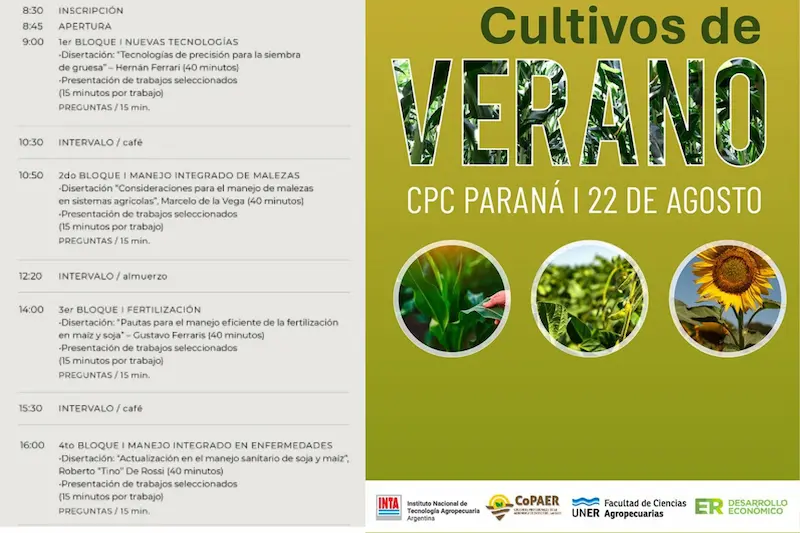 Se realizar una jornada de actualizacin sobre tecnologas para el manejo de cultivos de maz y soja