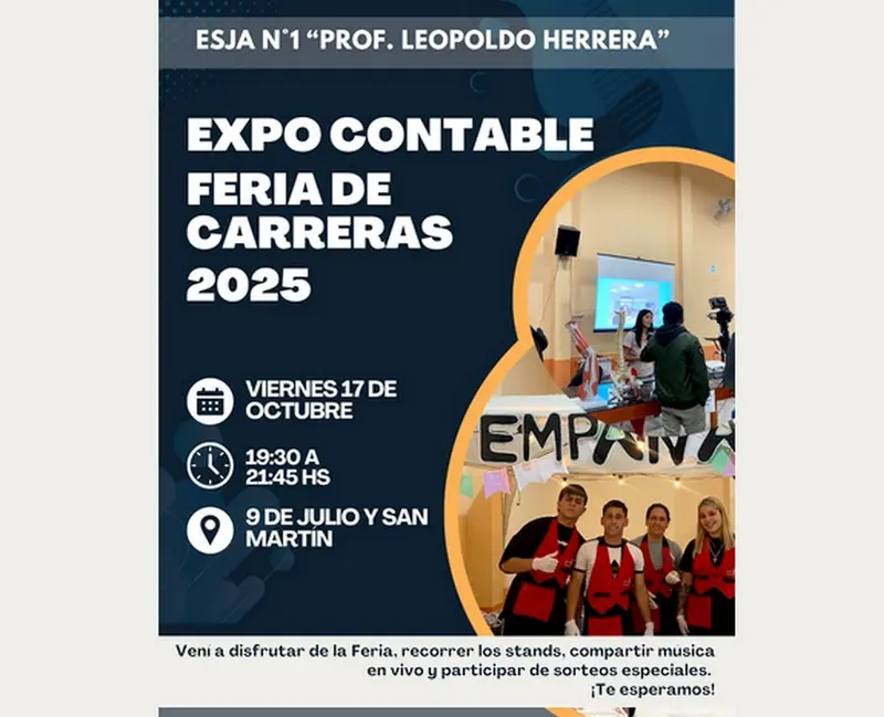 Esja N1 Profesor Leopoldo Herrera: Expo Contable Feria de Carreras 2025