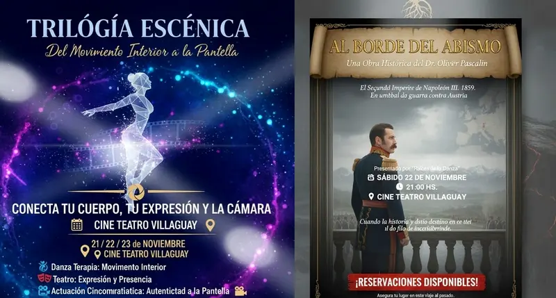 Olivier Pascalin vuelve a Villaguay con La Gran Experiencia y una obra de teatro