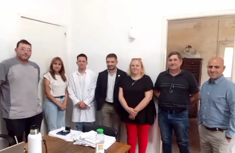 Rita Sarli se reuni con el Ministro Blanzaco y el director del hospital