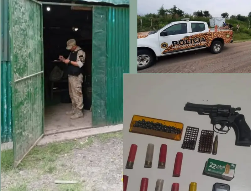 En Mojones Norte la brigada interdepartamental secuestr armas, cartuchera y elementos por abigeato