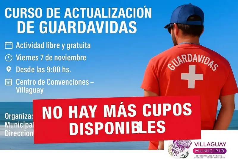 Curso de Actualizacin de Guardavidas: Inscripciones cerradas  Cupos completos
