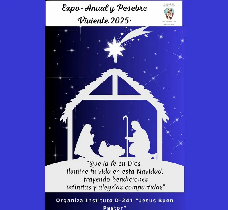 Expo Anual y Pesebre Viviente en Instituto Jess Buen Pastor