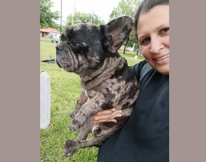 Florencia recuper a su perro Felipe 