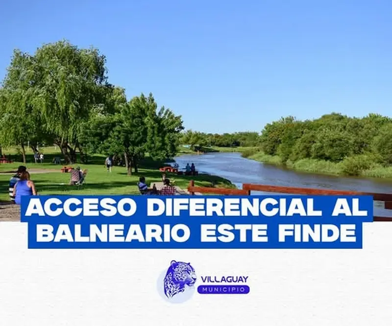 Acceso diferencial al balneario este fin de semana