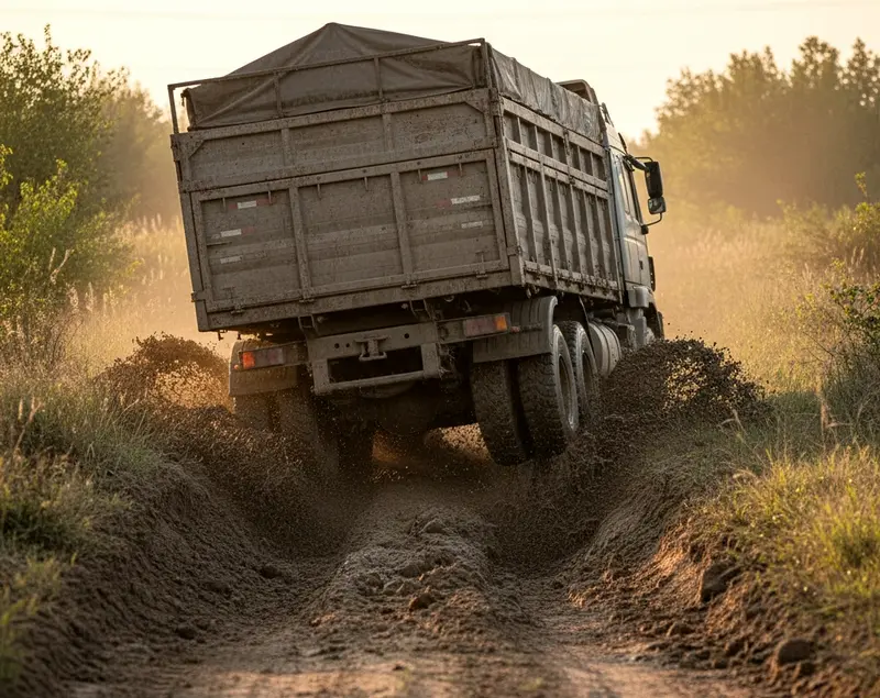 Caminos rurales en Races: plena cosecha y las respuestas no llegan