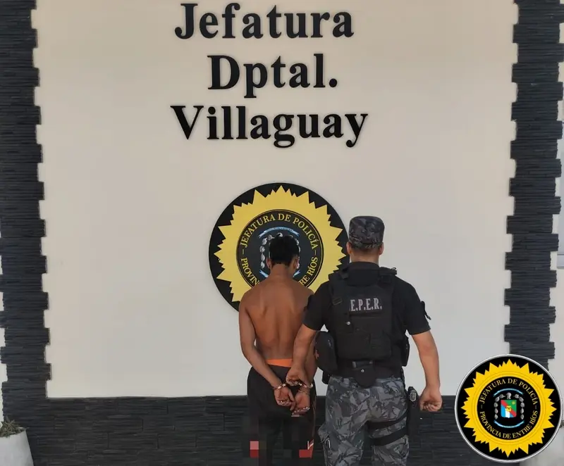 Una persona aprehendida ante amenazas por problemas familiares