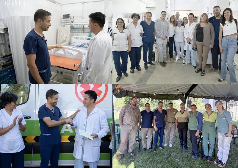 El ministro Blanzaco inaugur� la nueva terapia y entreg� una ambulancia en Villaguay