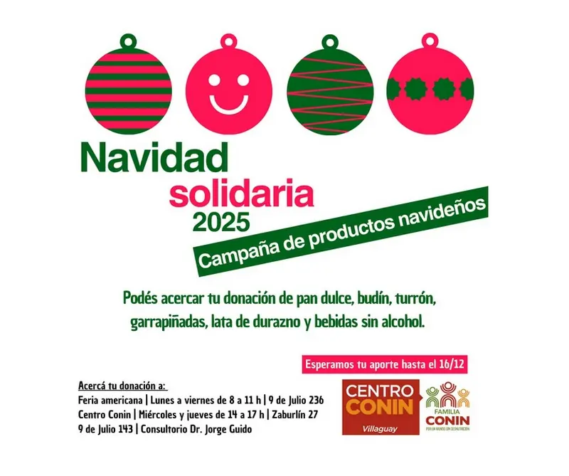 Navidad solidaria 2025: Campaa de donacin de productos navideos