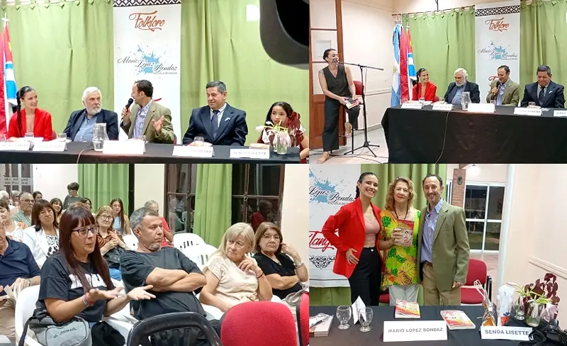 A sal�n lleno se present� el libro de Mario L�pez Bondaz Danzas Folkl�ricas para Actos Escolares y la historia de Entre R�os