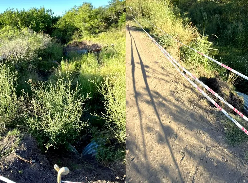 Comuna de Ingeniero Sajaroff advierte sobre estado de camino Puente Jruz - Fotos gentileza Carlos Garca