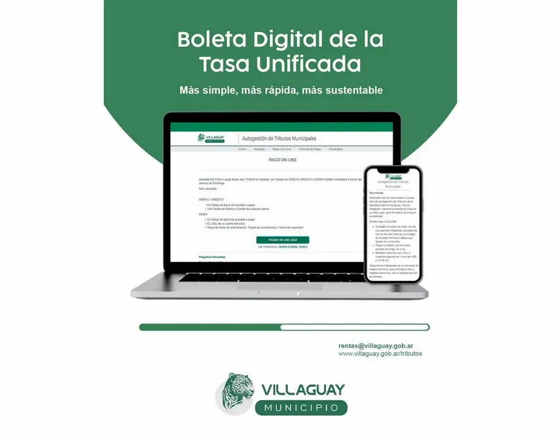 Boleta Digital de la Tasa Unificada