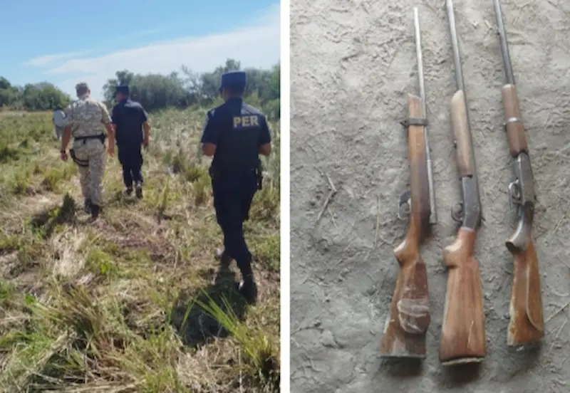 Secuestran armas de fuego