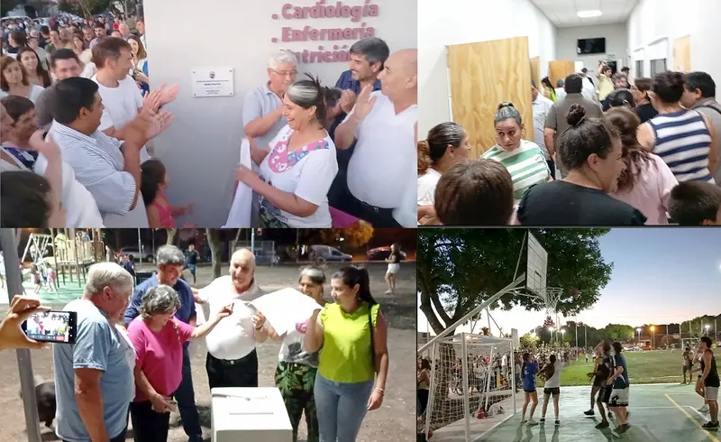 Fuertes inaugur� el CAPS Buen Pastor y la plaza del barrio
