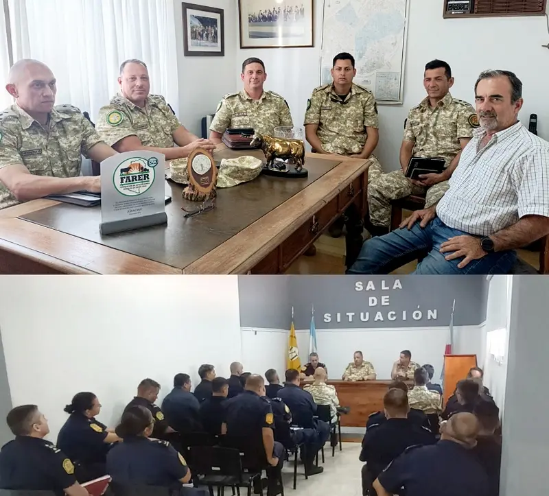 Reuni�n con autoridades y presentaci�n de jefe y segundo de la Brigada de Abigeato