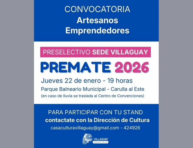 Pre Mate: Invitan a los artesanos y emprendedores