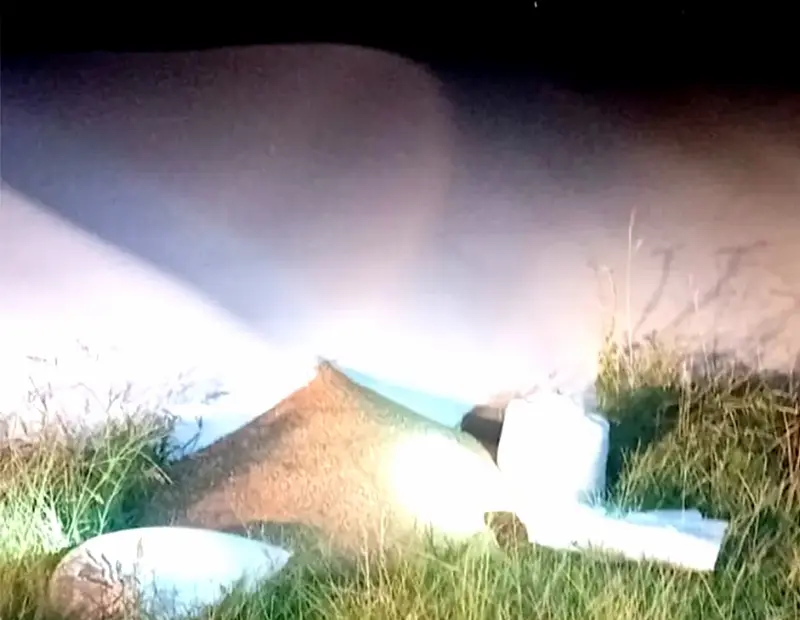 Estaba robando trigo y lo descubrieron cargando la camioneta