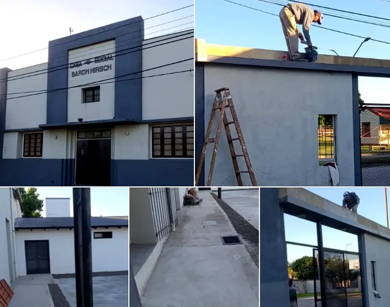 Refacci�n y acondicionamiento del sal�n Bar�n Hirsch