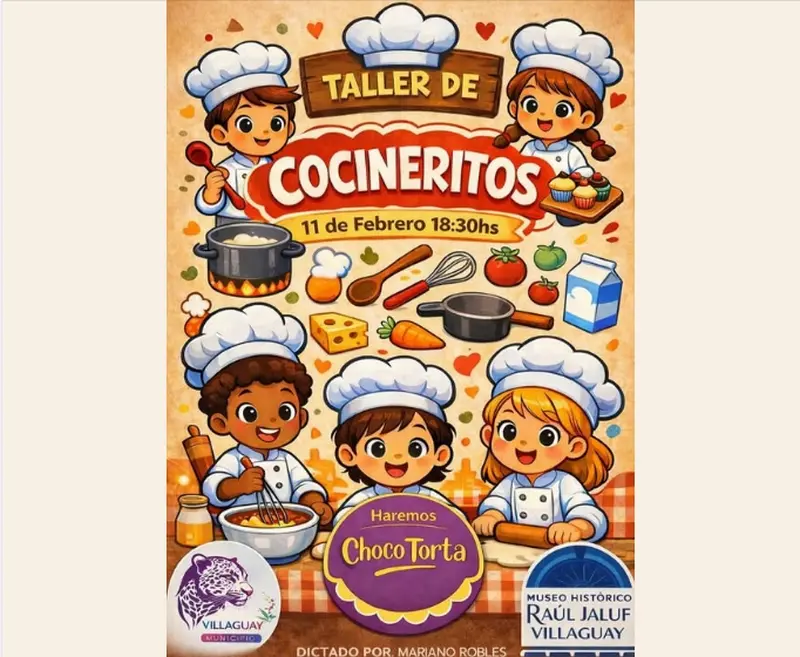 Invitan a participar del Taller de Cocineritos