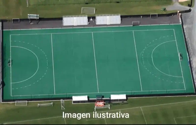 Nueva cancha de hockey: En Villaguay seguimos poniendo en marcha sue�os colectivos, dijo Fuertes 