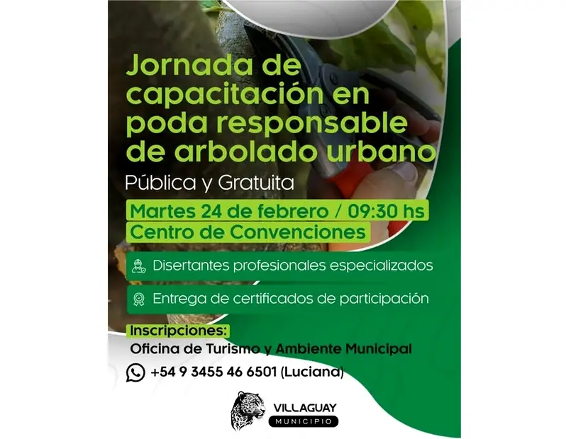 Capacitaci�n en Poda Responsable de la Forestaci�n Urbana