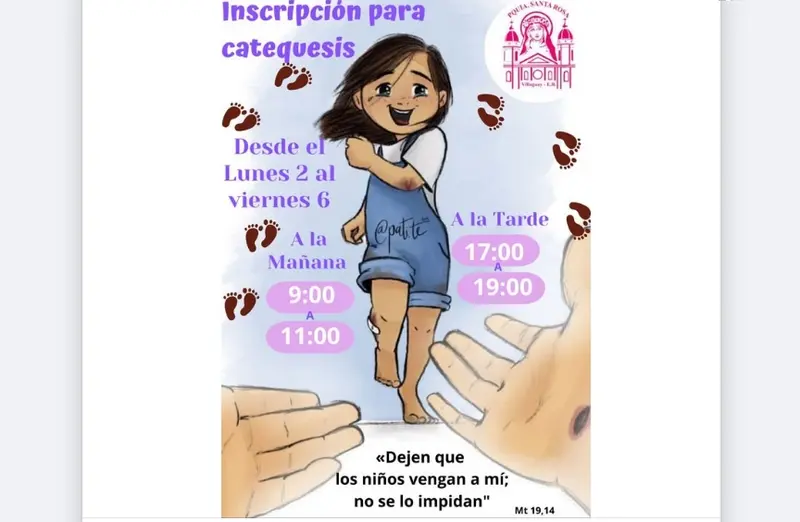 Catequesis en Parroquia Santa Rosa de Lima