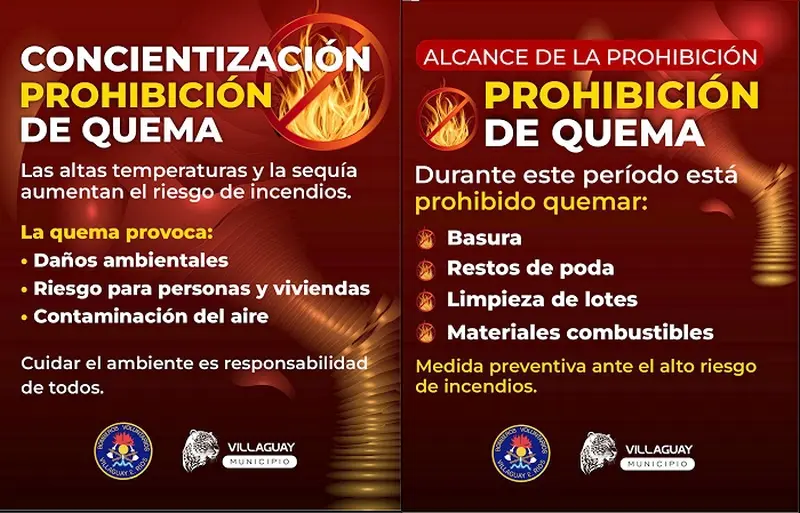 Es total la prohibici�n de quemas en Entre R�os durante la temporada estival