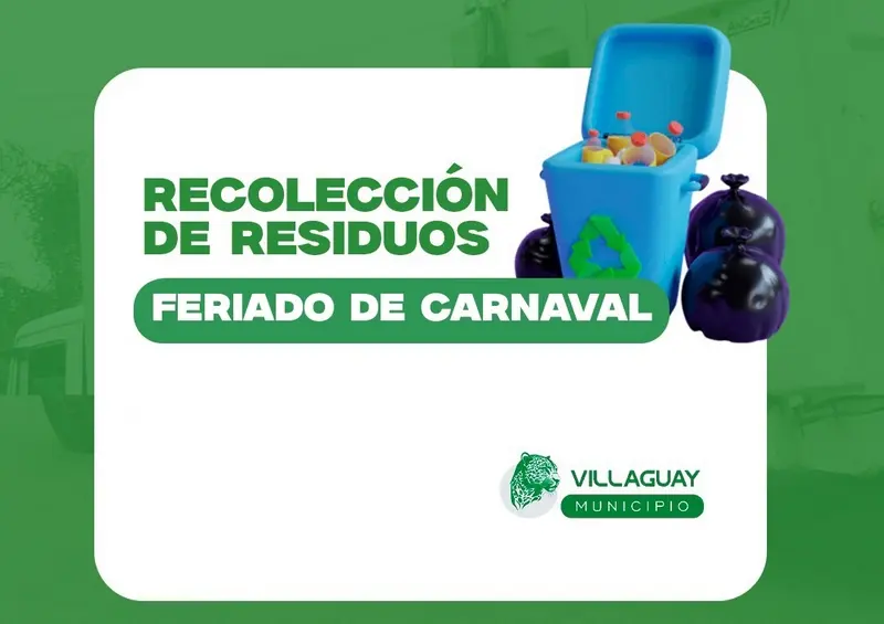 Recolecci�n de residuos por el feriado de carnaval