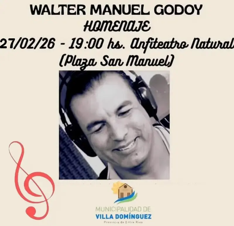 Se realiza el homenaje a Walter Godoy en Villa Dom�nguez