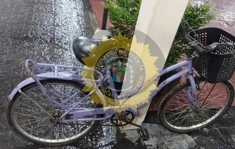 Lo detienen por hurto en flagrancia y recuperan una bicicleta sustra�da