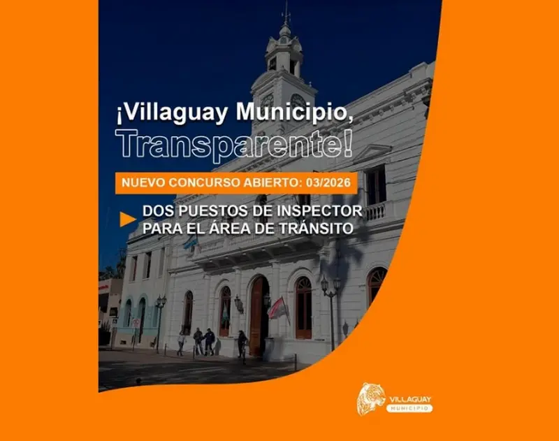 CONCURSO III/ 2026: Para cubrir dos puestos de Inspector para el �rea de Tr�nsito