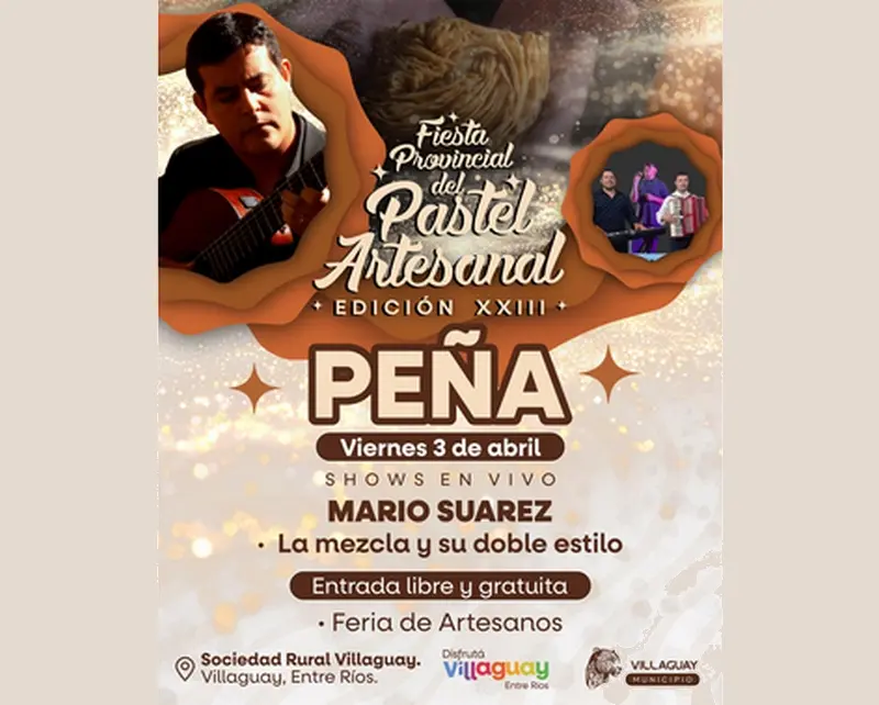 Comienza a revelarse la grilla de la fiesta provincial del pastel artesanal