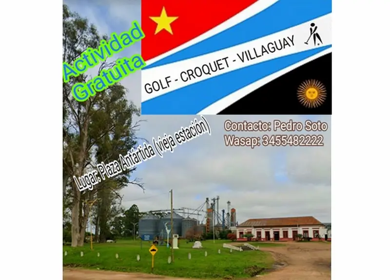 Golf Croquet en la plaza Ant�rtida Argentina